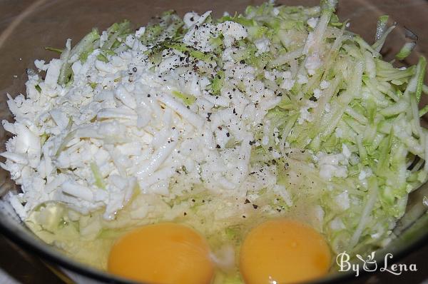 Light Zucchini and Cheese Fritters - Step 2