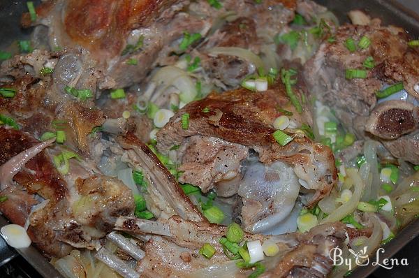 Moldovan Pan-fried Lamb with Green Onions and Garlic - Step 8
