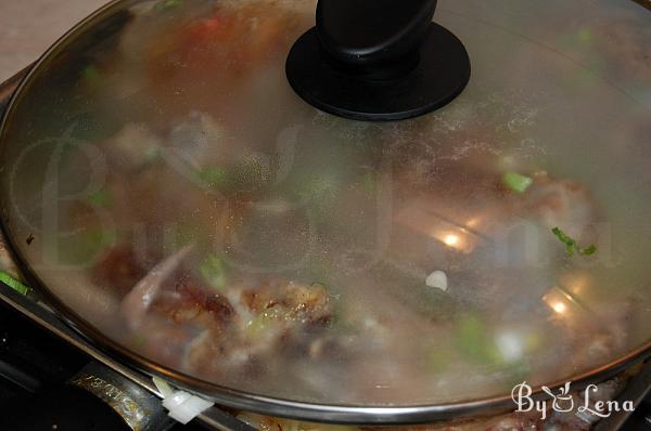 Moldovan Pan-fried Lamb with Green Onions and Garlic - Step 9