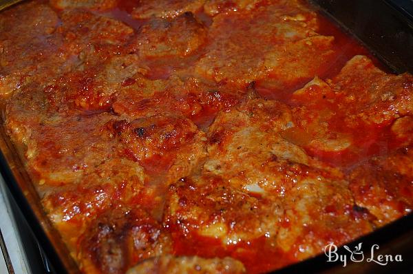 Oven Baked Pork Steak with Garlic and Tomatoes - Step 11