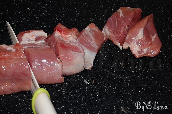 Oven Baked Pork Steak with Garlic and Tomatoes - Step 1