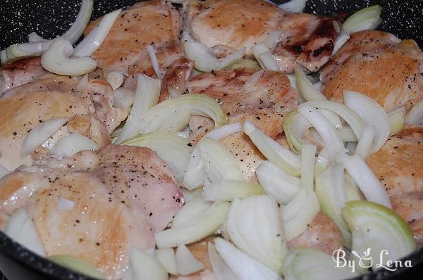 Pan-Seared Chicken Thighs with Onions - Step 4