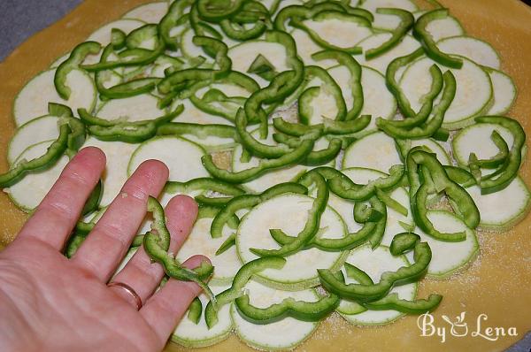 Zucchini and Yellow Cheese Galette - Step 10