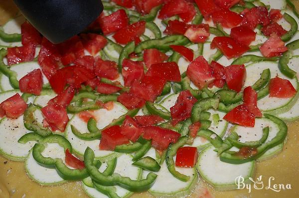 Zucchini and Yellow Cheese Galette - Step 12