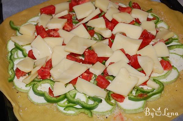 Zucchini and Yellow Cheese Galette - Step 13