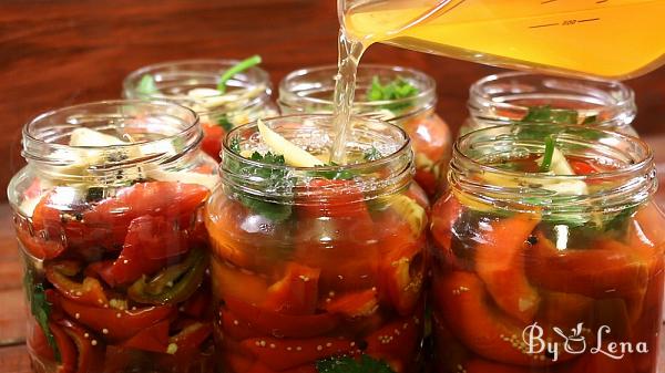 Romanian Pickled Round Peppers in Vinegar - Step 16