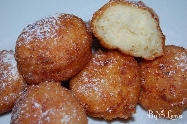Apple Fritter Doughnuts with Cheese