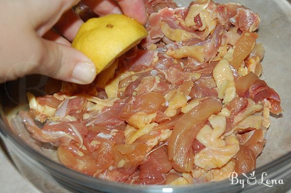 Greek Chicken Gyros Plate - Step 2