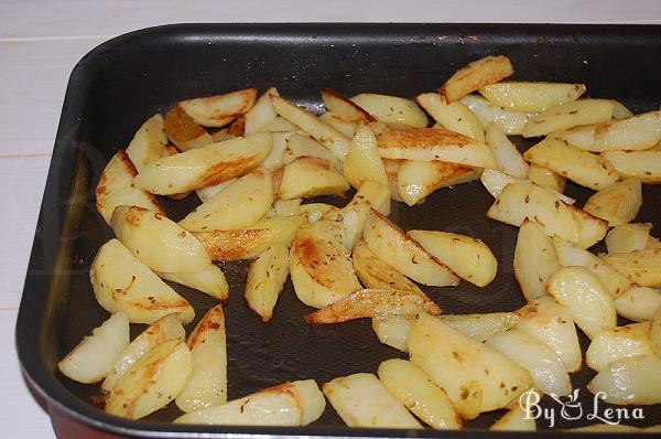 Greek Chicken Gyros Plate - Step 7