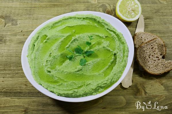 Green Pea and Mint Hummus - Step 8