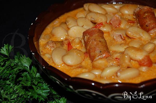 Bean Stew with Sausages and Sour Cream - Step 9