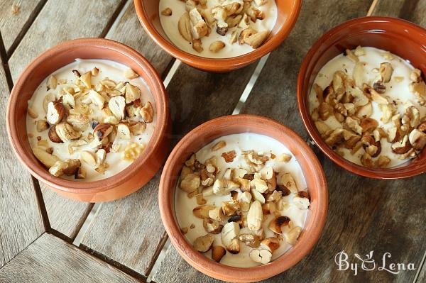 Yogurt with Honey and Walnuts - Greek Dessert - Step 5