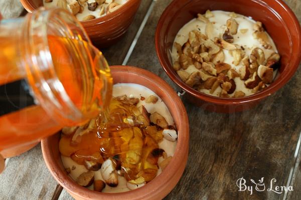 Yogurt with Honey and Walnuts - Greek Dessert - Step 6