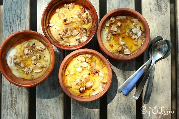 Yogurt with Honey and Walnuts - Greek Dessert - Step 7