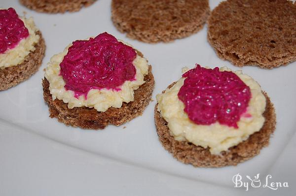 Pickled Herring Canapes with Beet - Step 5