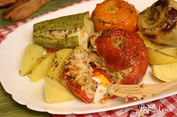 Greek Stuffed Vegetables - Gemista - Step 23