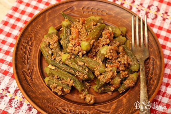 Okra Stew with Meat and Tomatoes