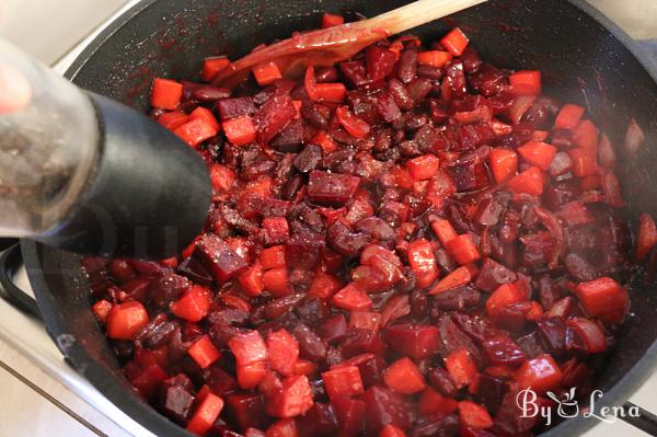 Easy Beetroot Sauteed with Beans - Step 7