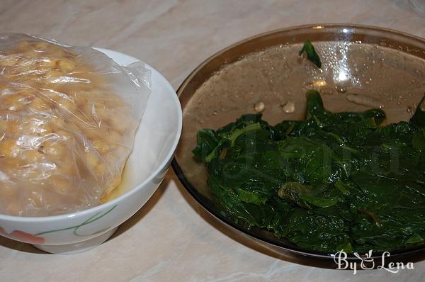 Chickpeas with Spinach - Step 1