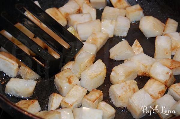 Sauteed Celery Root with Chicken - Step 2