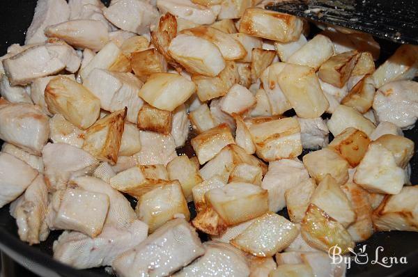 Sauteed Celery Root with Chicken - Step 5