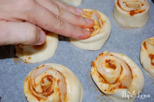 Ham and Cheese Pinwheels - Step 8