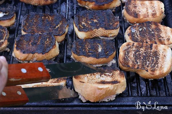 Mici Patties on Bread  - Step 7