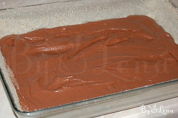 Chocolate Brownie Meringue Cake - Step 6