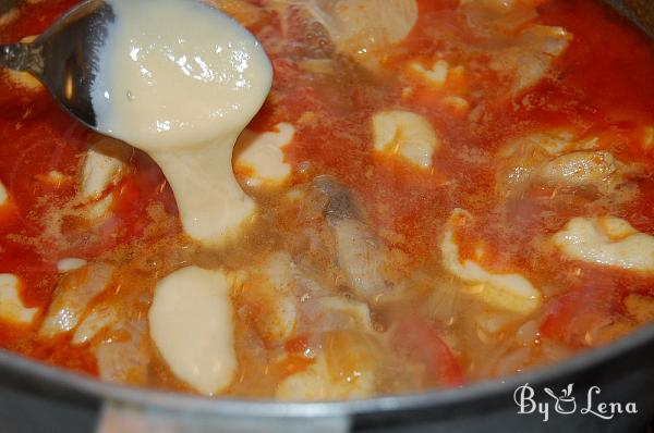 Chicken Paprikash with Dumplings - Step 13