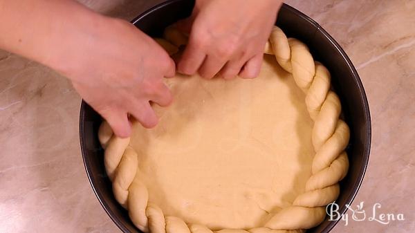 Pasca - Romanian Easter Bread with Cheese Filling - Step 20