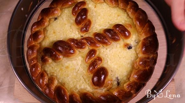 Pasca - Romanian Easter Bread with Cheese Filling - Step 40