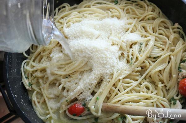 Easy Creamy Chicken Pesto Pasta - Step 11