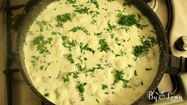 Healthy Chicken Meatballs in a Cream Sauce - Step 11