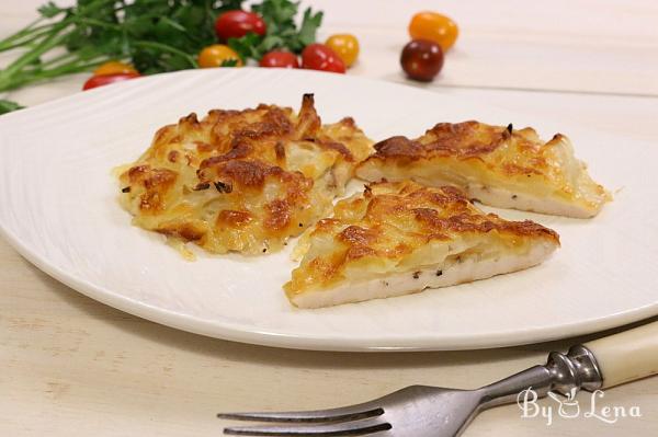 Baked Chicken Breast with Cheese and Onion