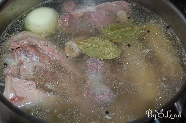 Turkey Meat Jelly - Romanian Piftie - Step 10