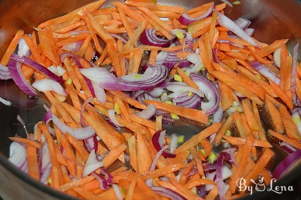 Vegan Lentil Pilaf with Vegetables - Step 1