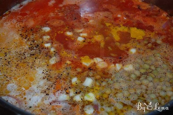 Vegan Lentil Pilaf with Vegetables - Step 4