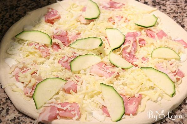 Zucchini Bacon Pizza - Step 7