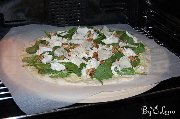 Spinach and Cheeses Pizza Recipe  - Step 8