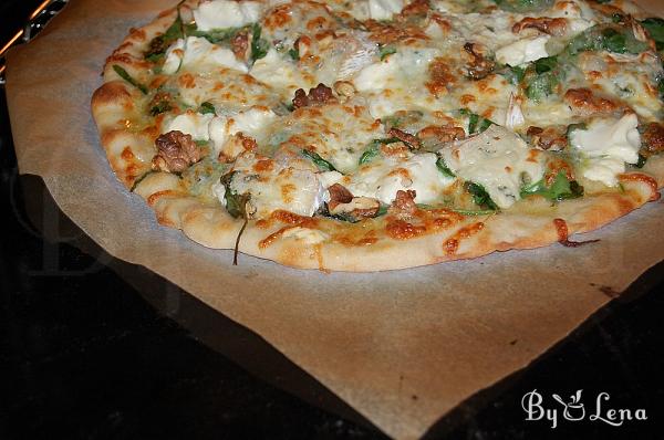 Spinach and Cheeses Pizza Recipe  - Step 9