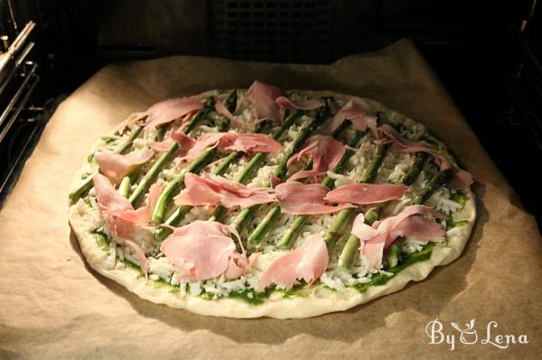 Asparagus and Pesto Pizza Recipe - Step 10