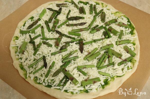 Asparagus and Pesto Pizza Recipe - Step 7