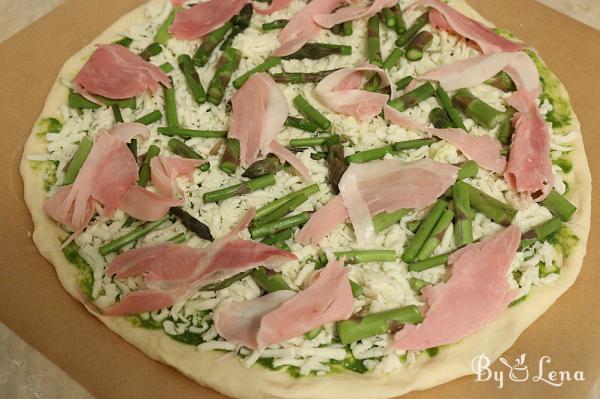 Asparagus and Pesto Pizza Recipe - Step 9