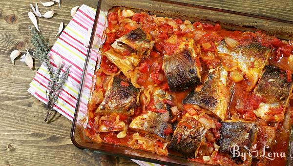 Baked Fish with Tomatoes