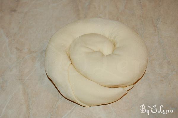 Feteer Meshaltet with Vanilla Custard - Step 7