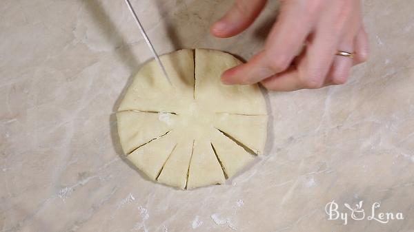 Turkish Cheese Flower Shaped Pies - Step 16