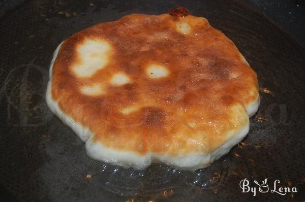 Romanian Fried Pies with Cheese and Green Onions - Step 12