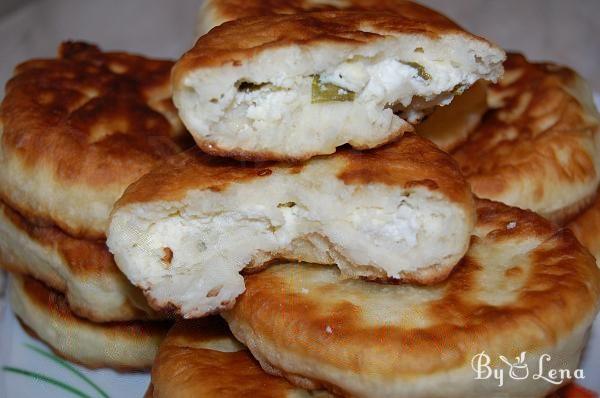 Romanian Fried Pies with Cheese and Green Onions - Step 15