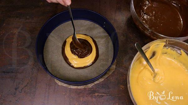 Pumpkin Zebra Cake - Step 15