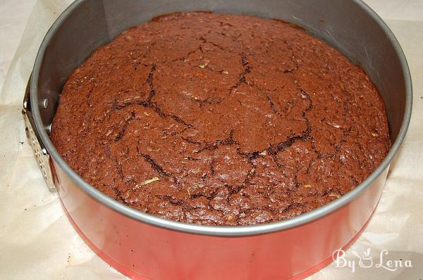 Chocolate Zucchini Upside-Down Cheese Cake - Step 10